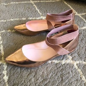 LIKE NEW! Ted Baker Metallic Pink Flats